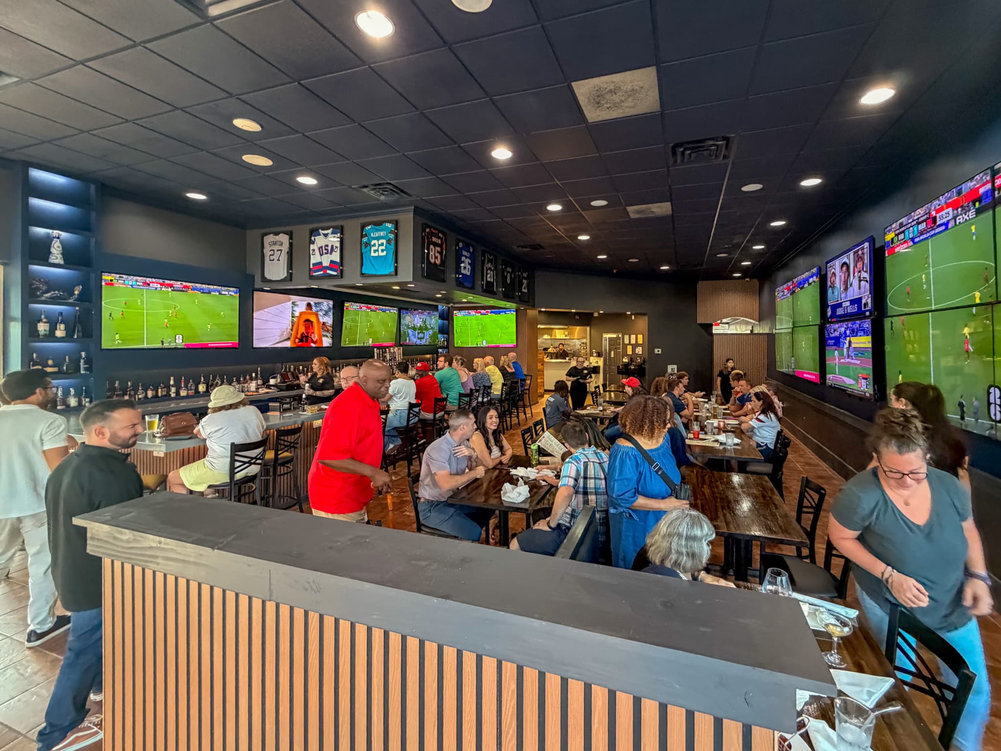 Guests enjoying game day at The Owner's Box